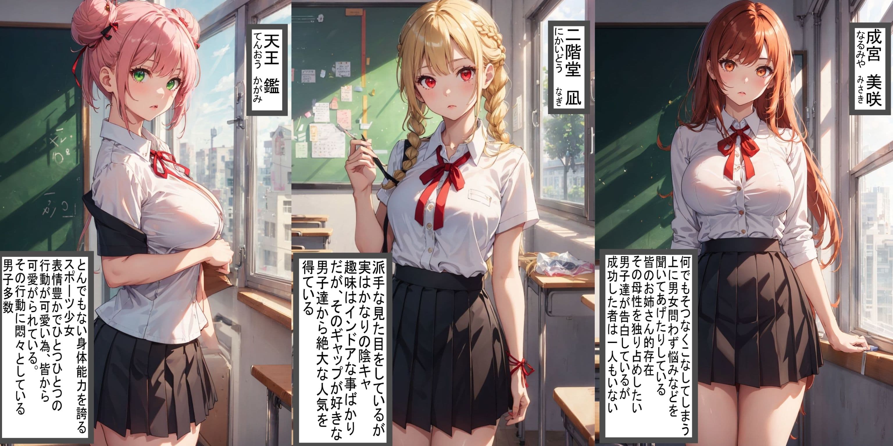 調教学園 3人の狙われた女子校生【凪・美咲・鑑】編 サンプル 1