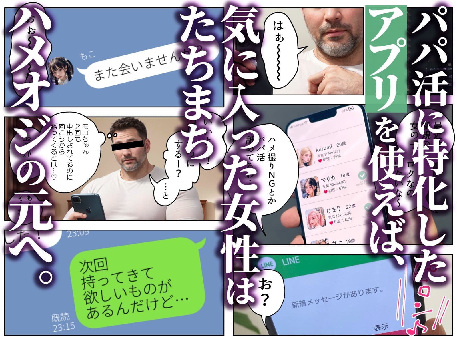 ハメ撮りおじさんのパパ活日記3 サンプル 2