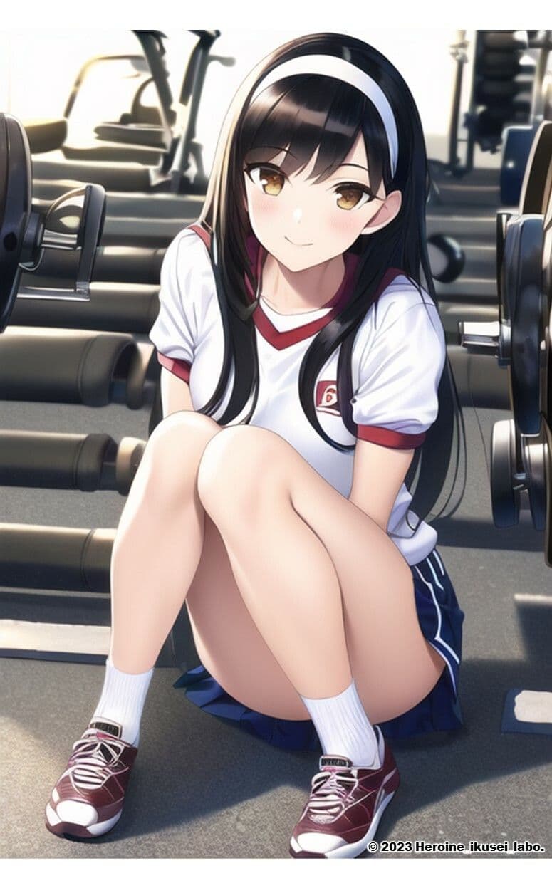 1つの呪文で生み出された100人のAI妄想美少女-9【運動場で何（ナニ）する？ 体操服女子編】 サンプル 5
