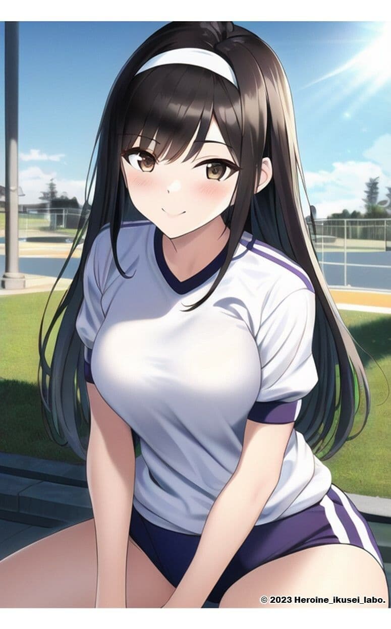 1つの呪文で生み出された100人のAI妄想美少女-9【運動場で何（ナニ）する？ 体操服女子編】 サンプル 6