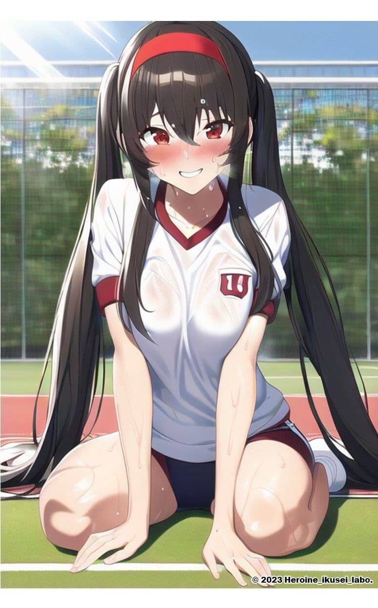 1つの呪文で生み出された100人のAI妄想美少女-9【運動場で何（ナニ）する？ 体操服女子編】 サンプル 8
