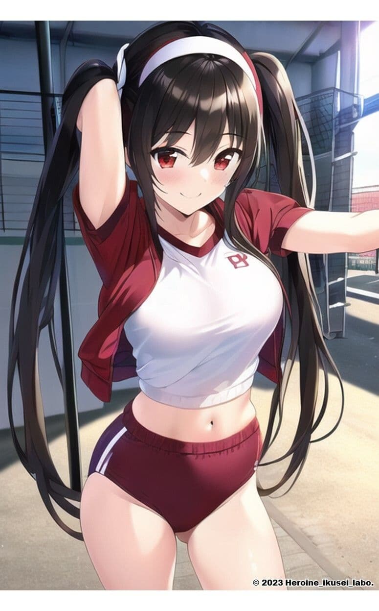 1つの呪文で生み出された100人のAI妄想美少女-9【運動場で何（ナニ）する？ 体操服女子編】 サンプル 10