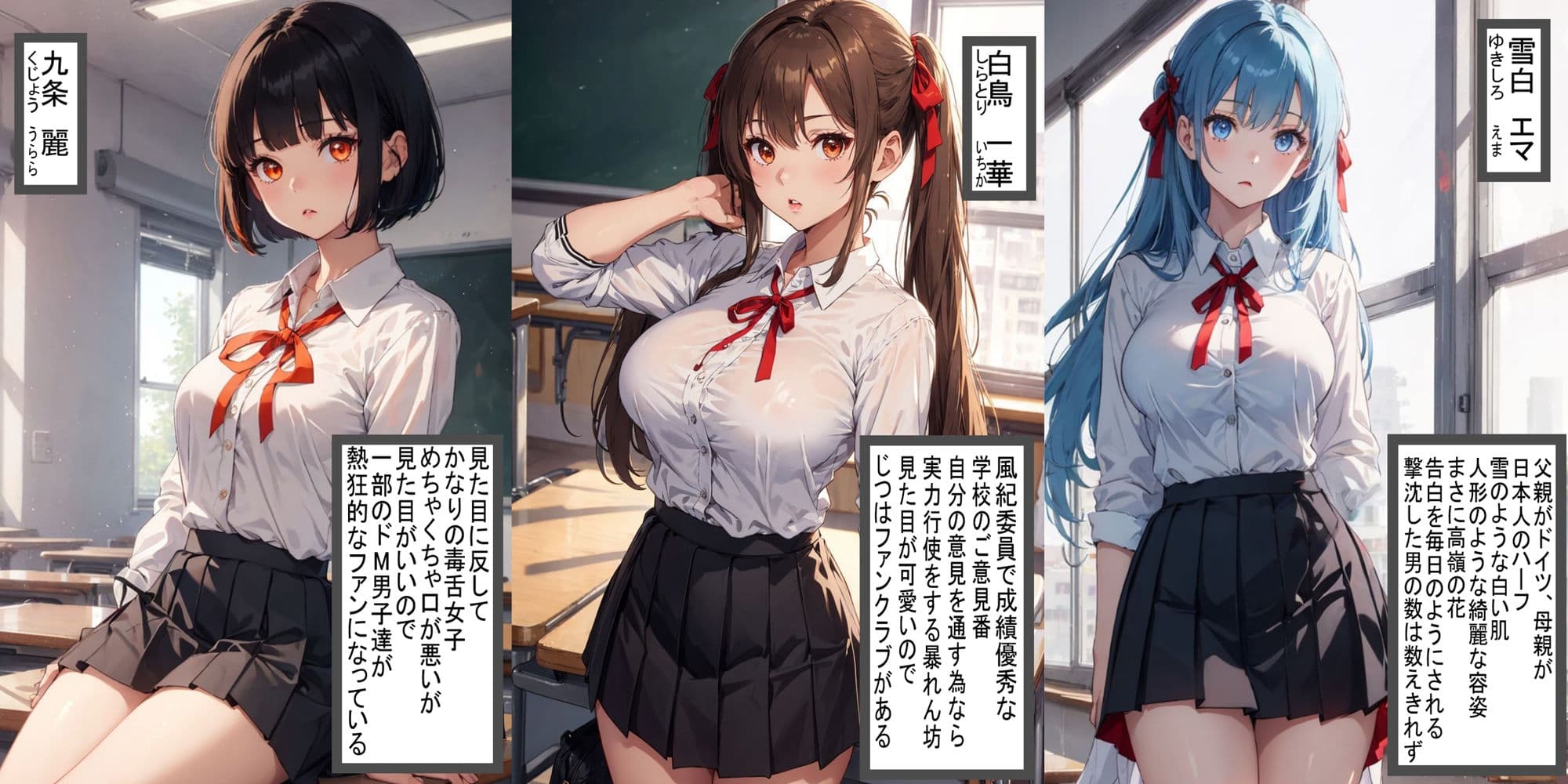 調教学園 3人の狙われた女子校生【一華・麗・エマ】編 サンプル 1