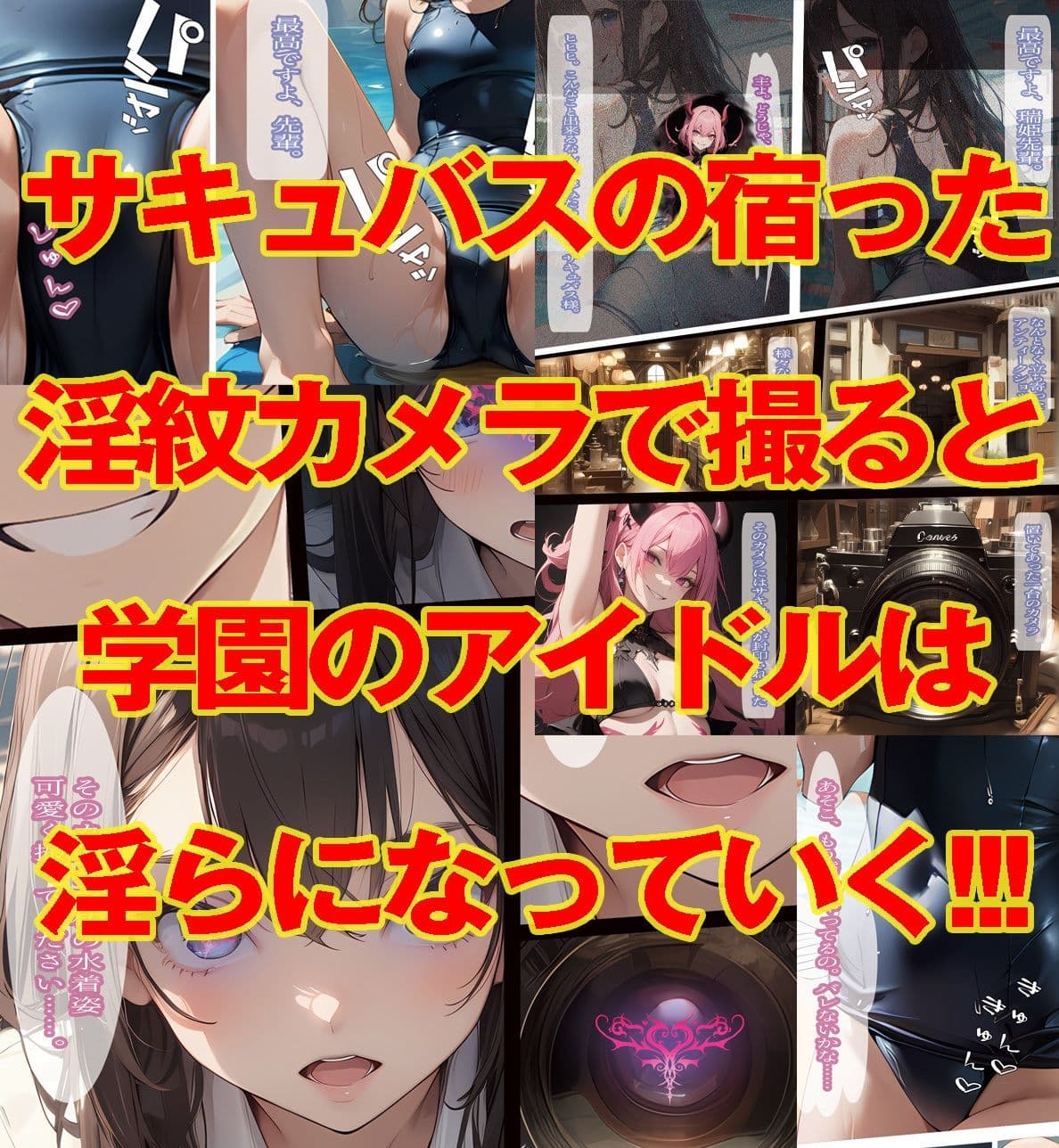 憧れの先輩とスク水でえっち サンプル 3