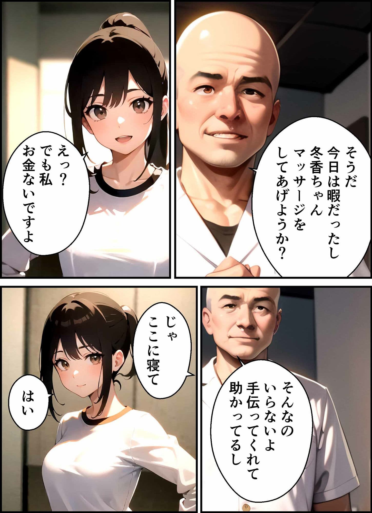 職業体験で気持ち悪いおじさんとセックスした サンプル 1