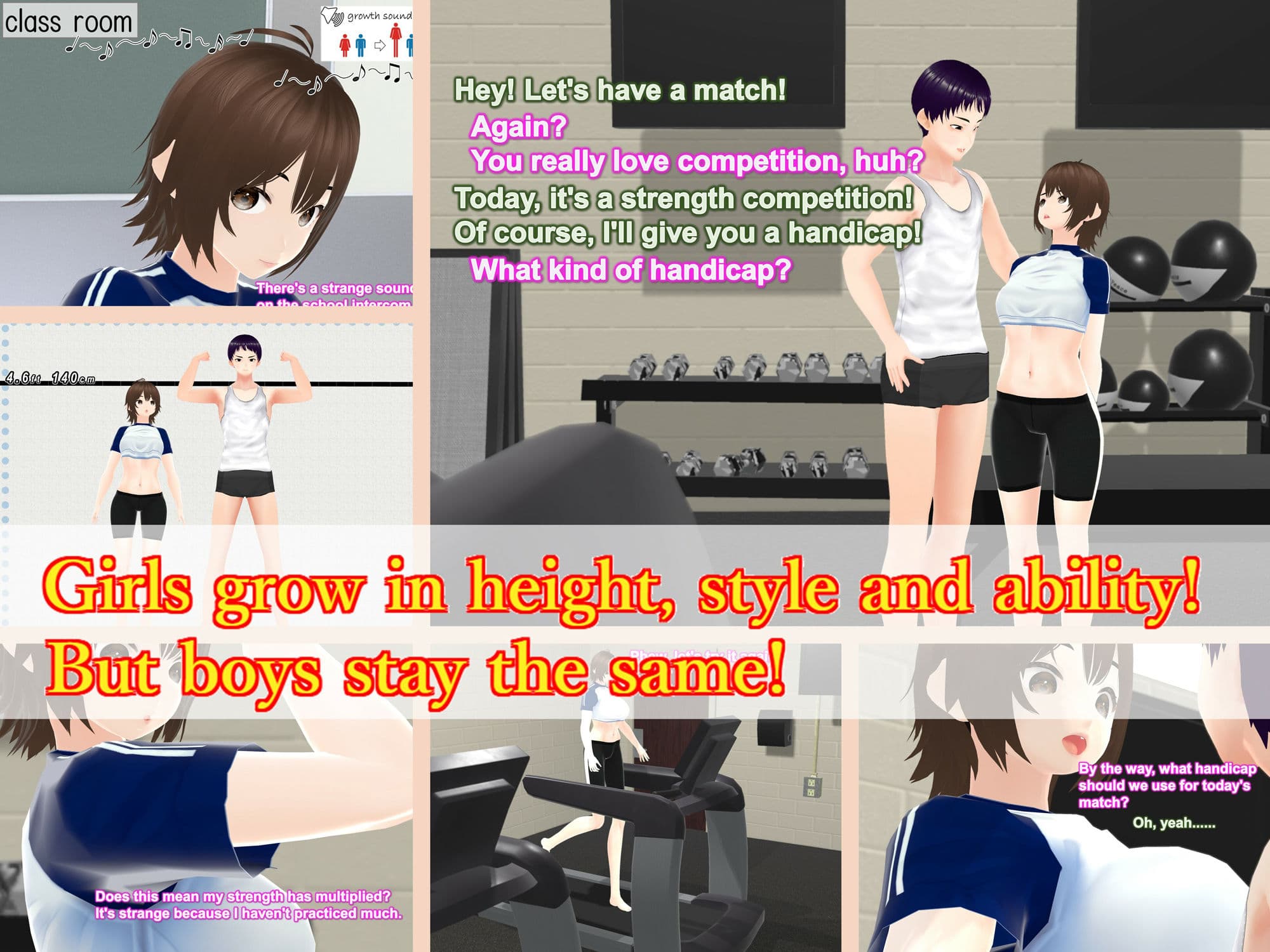 Outgrowing only girls， Overtake boys， Growth sound dumbbells Arc サンプル 8