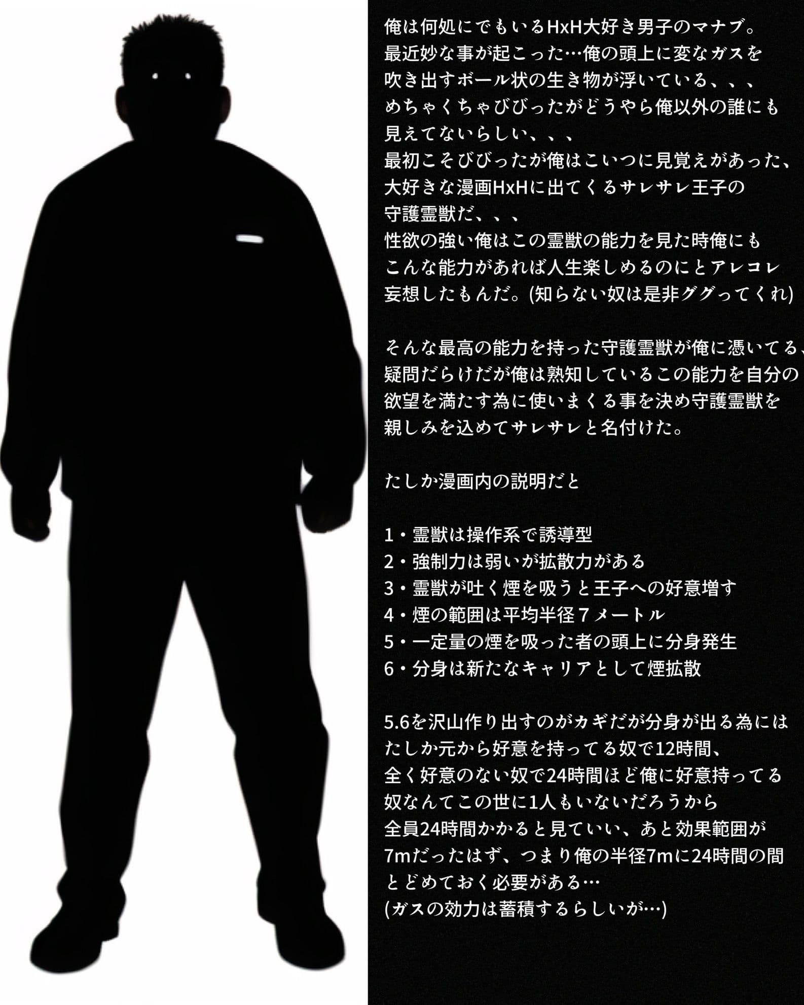 HxHのサレサレホイコーロの念獣が俺に憑いた件 サンプル 1