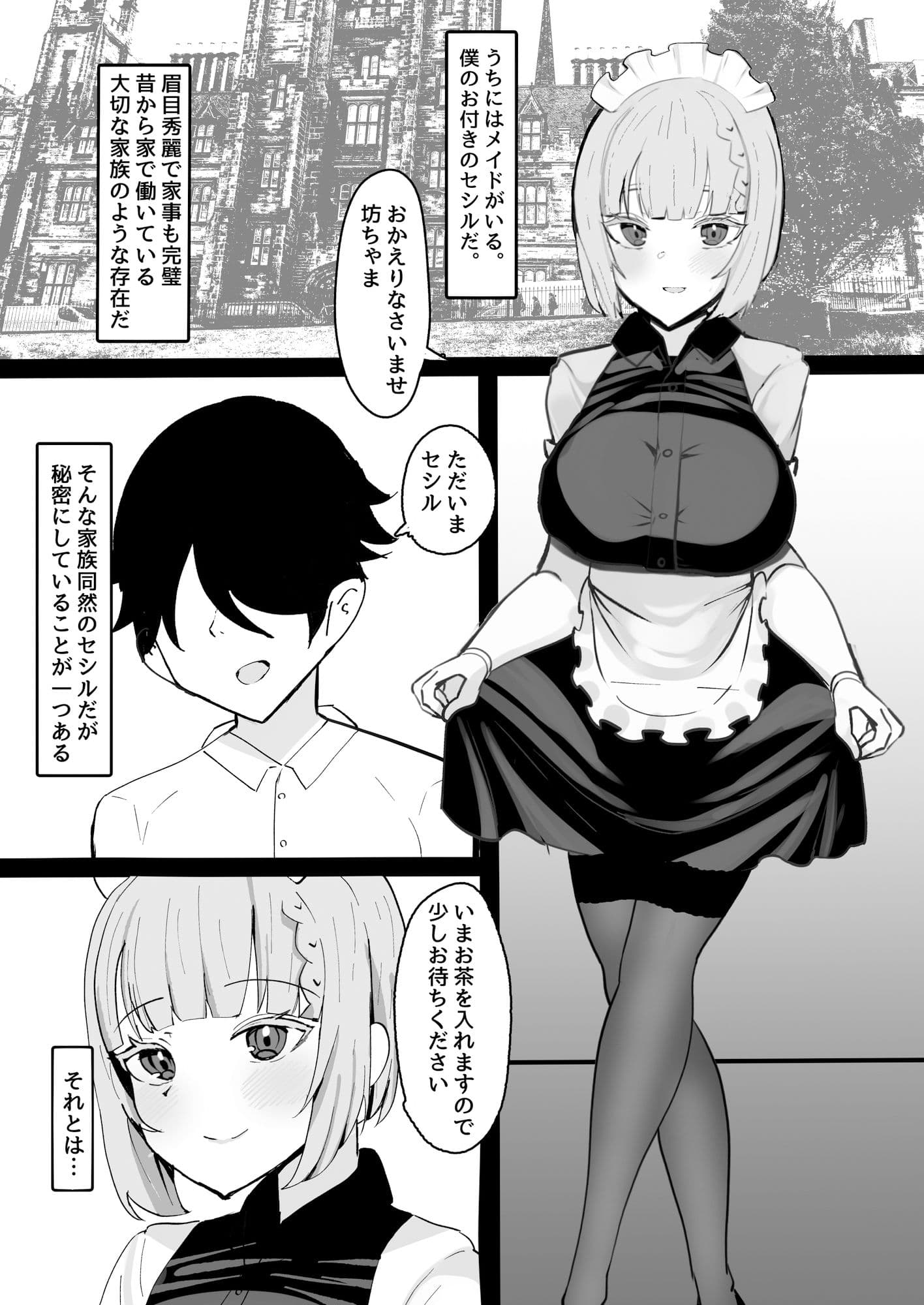 家族同然のメイドの睡●中にえっちな悪戯しまくる本 サンプル 1