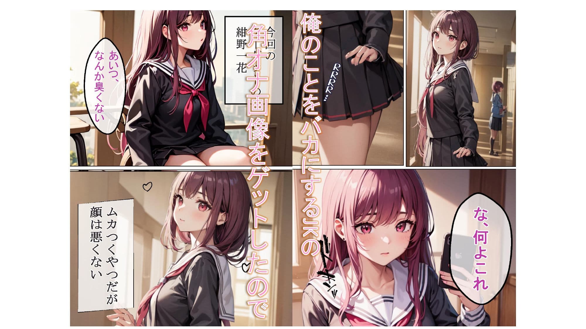 巨乳ギャルJKの教え子を角オナ画像で脅してSEXしてやった サンプル 2