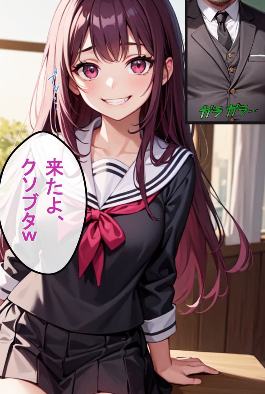 巨乳ギャルJKの教え子を角オナ画像で脅してSEXしてやった サンプル 3