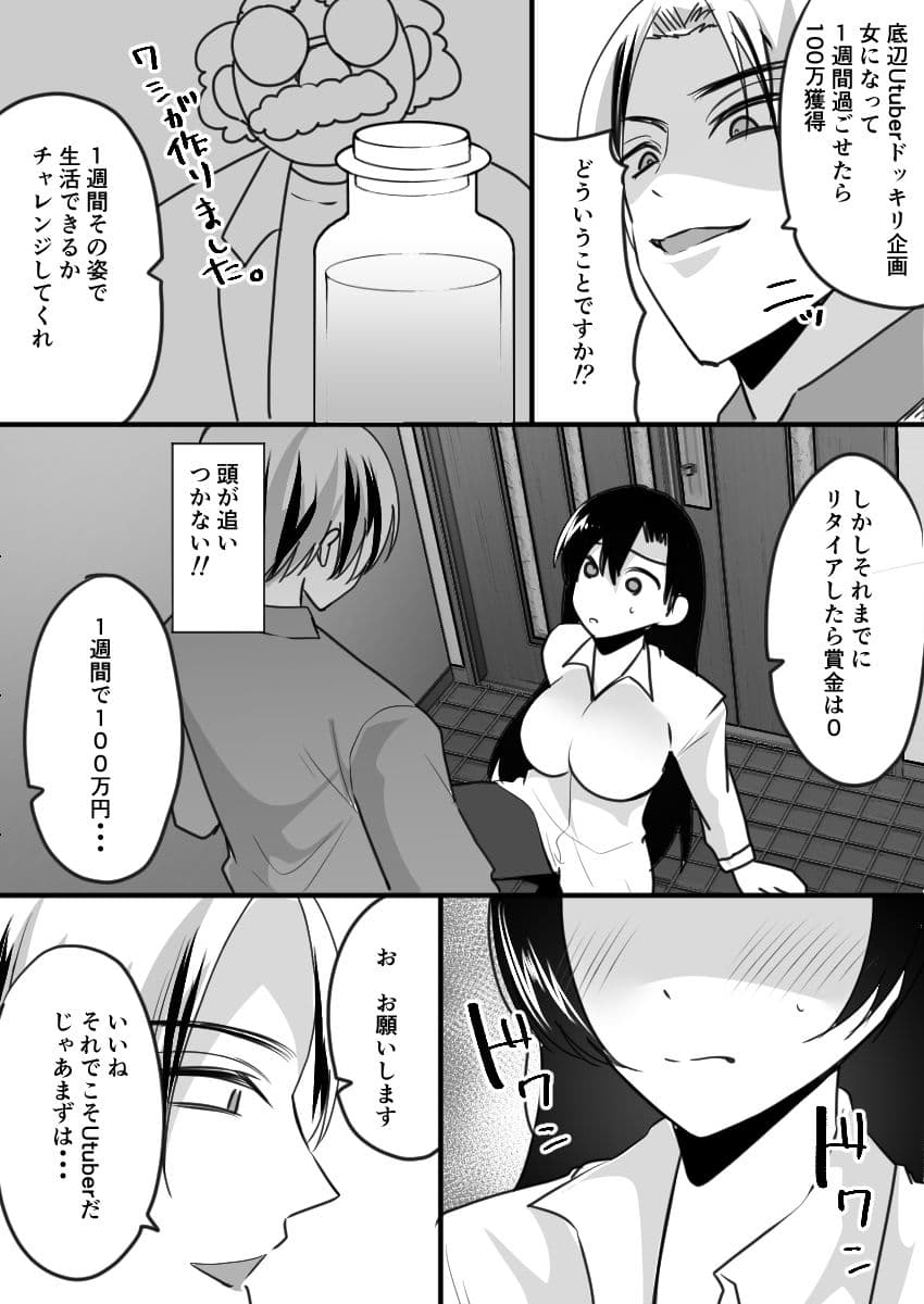 ユーチューバーTSドッキリ 〜女体化して1週間過ごせたら100万円ゲット〜 サンプル 7