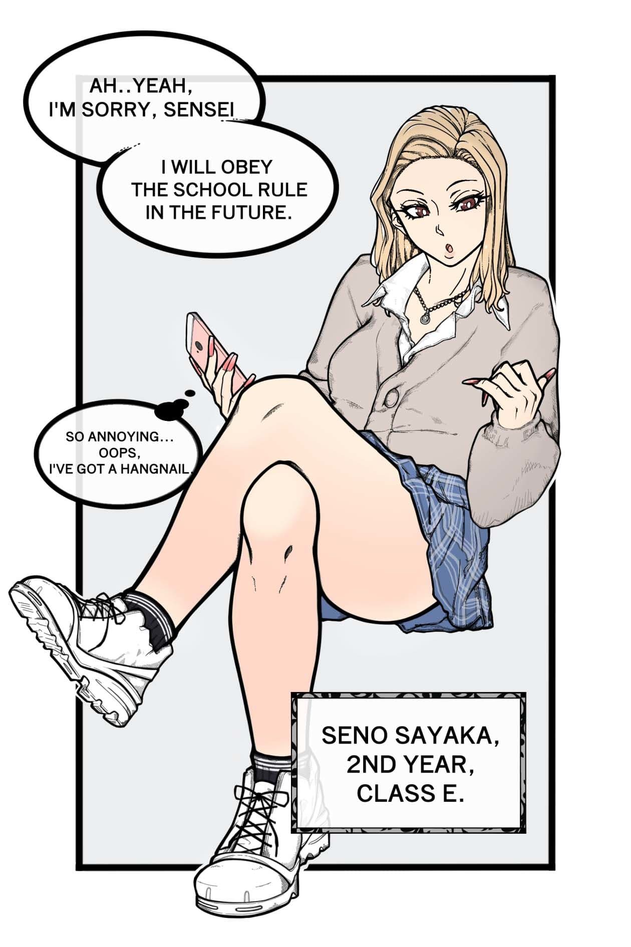 A WAKARASE story about a cocky high school girl サンプル 1