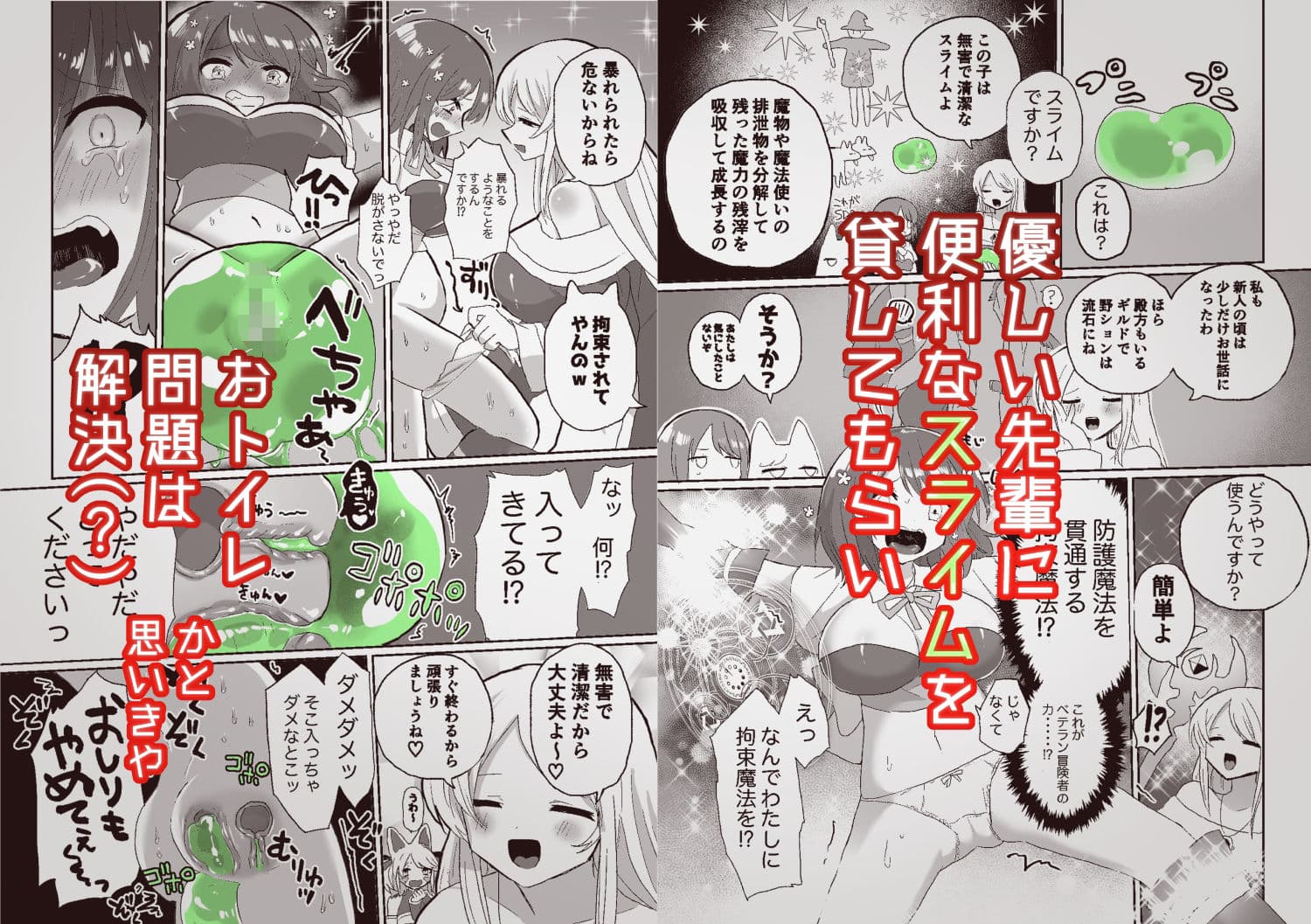 アナルスライムトイレトレーニングで泥沼キャットファイト! サンプル 2