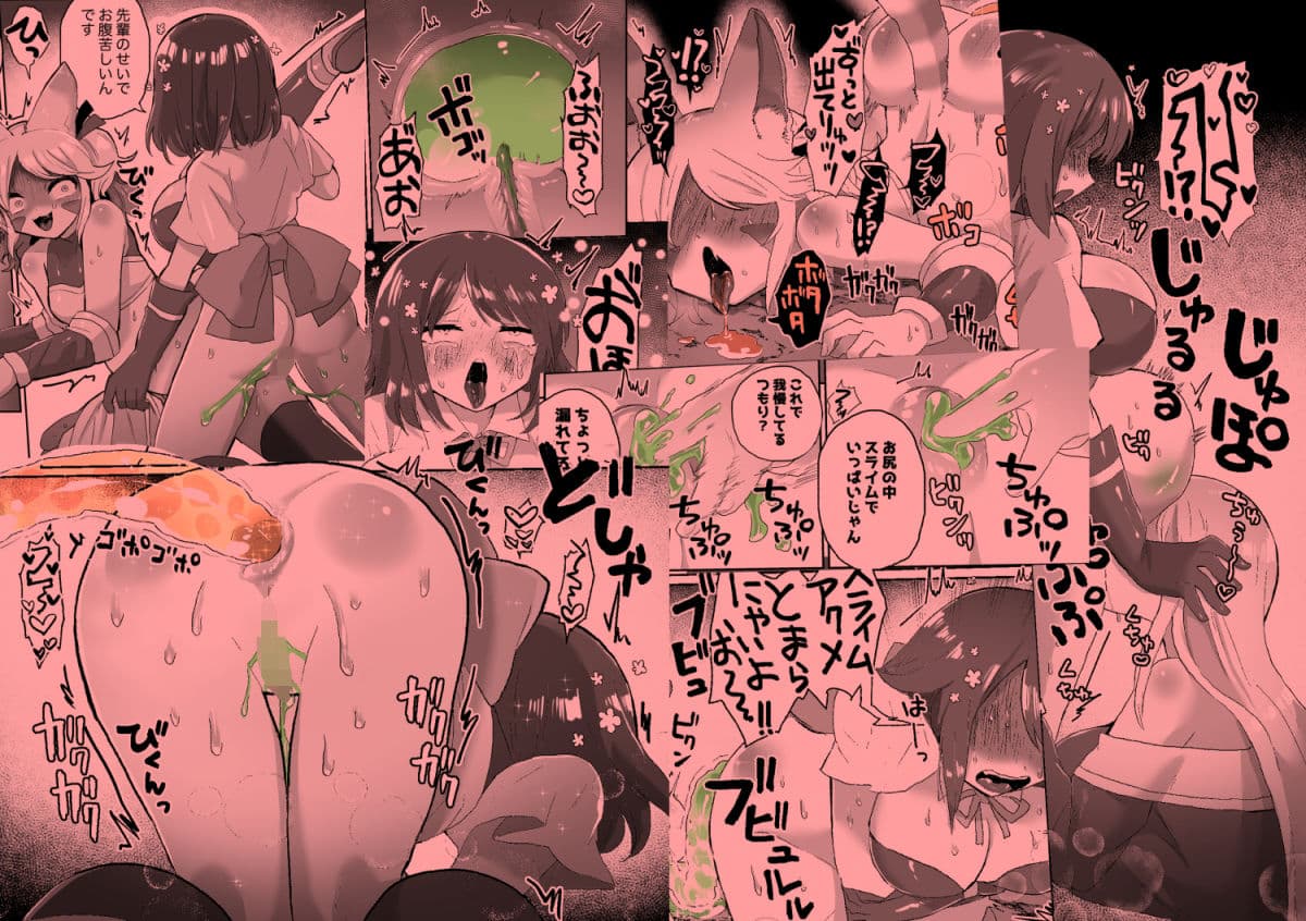 アナルスライムトイレトレーニングで泥沼キャットファイト! サンプル 7