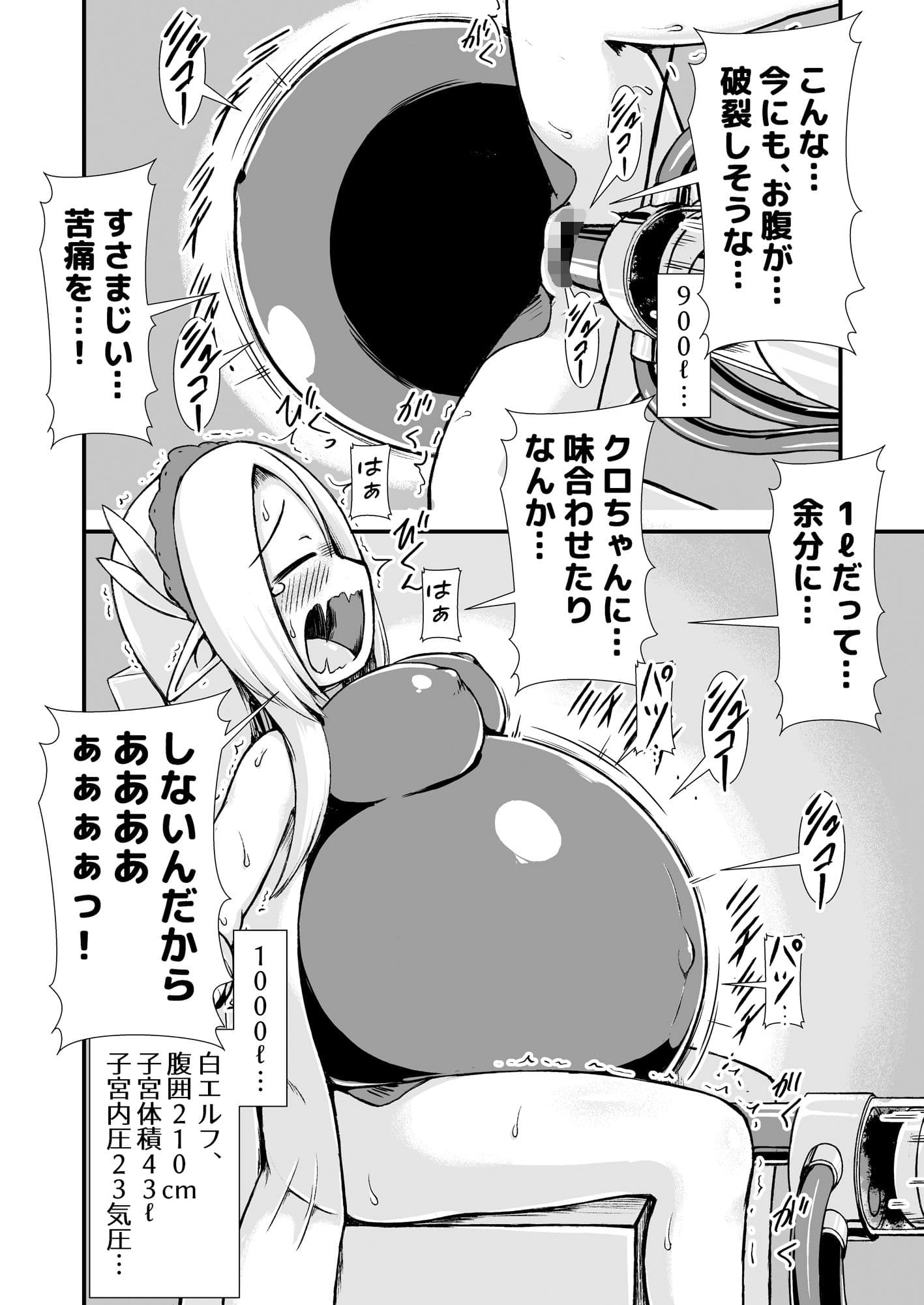 白黒エルフ膨腹破裂〜浄化の儀式の刑〜 サンプル 6