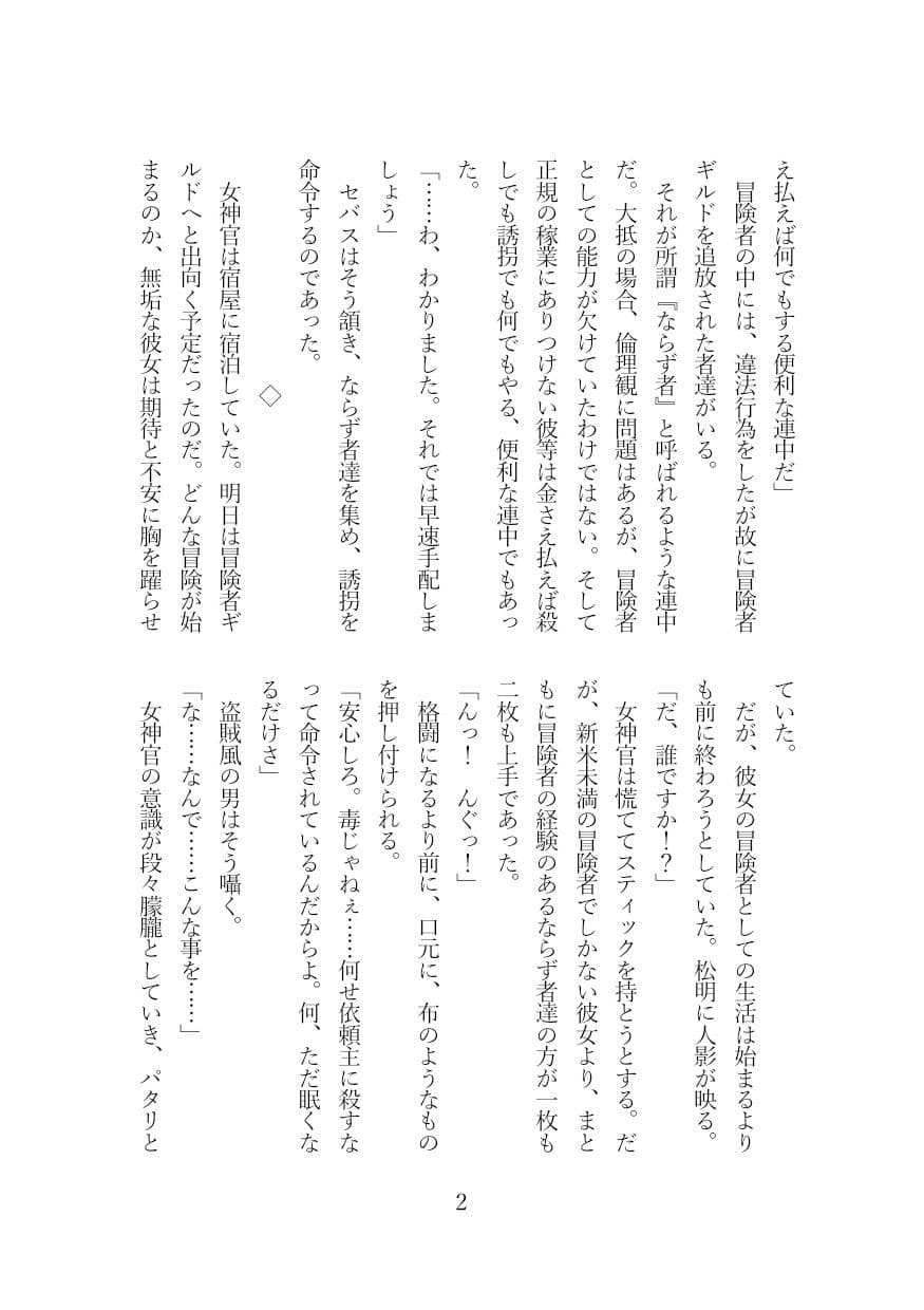 女神官を監禁レ●プ サンプル 3