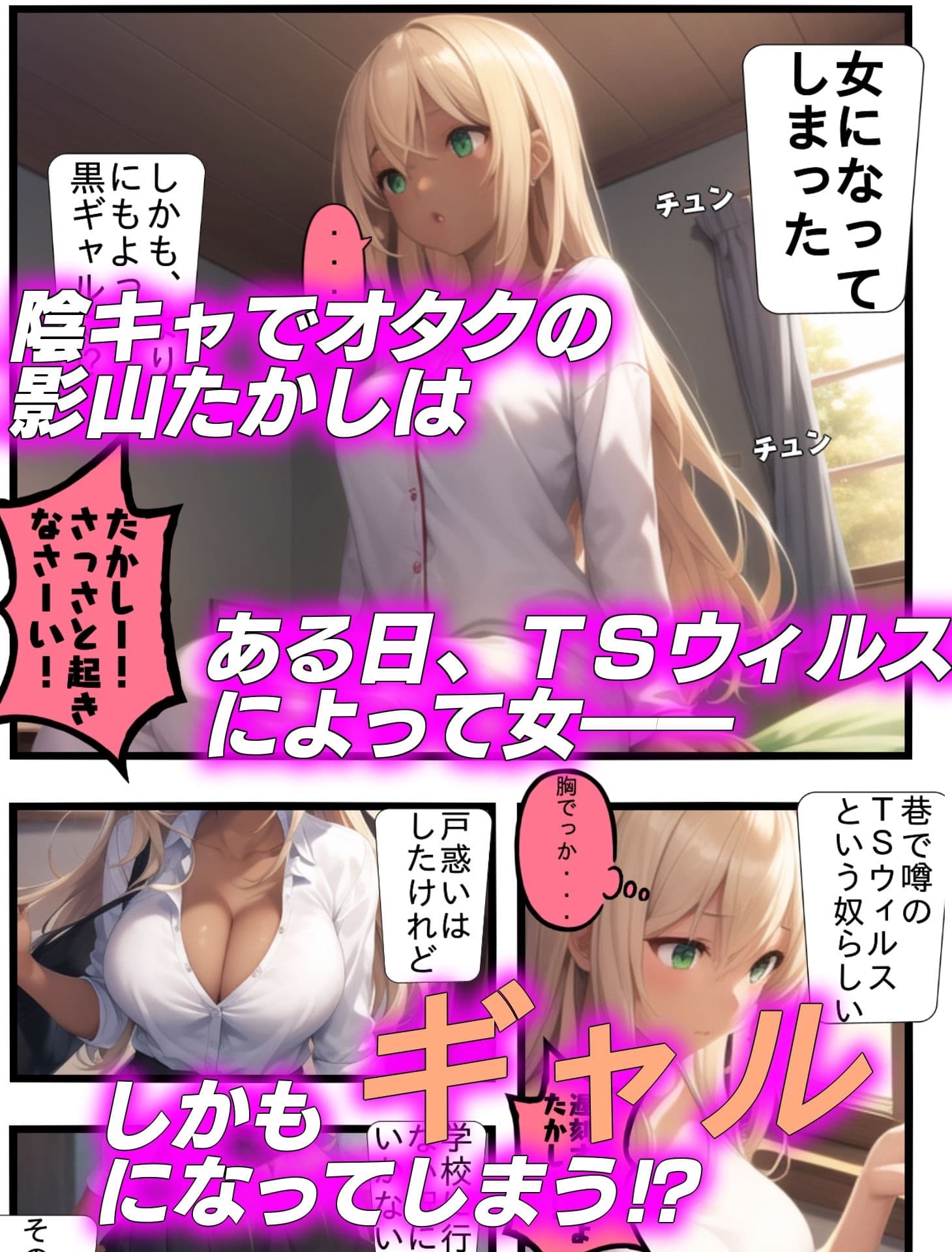 オタクに優しいギャルになりたくて〜陰キャの俺が ギャルにTSしたら〜 サンプル 1