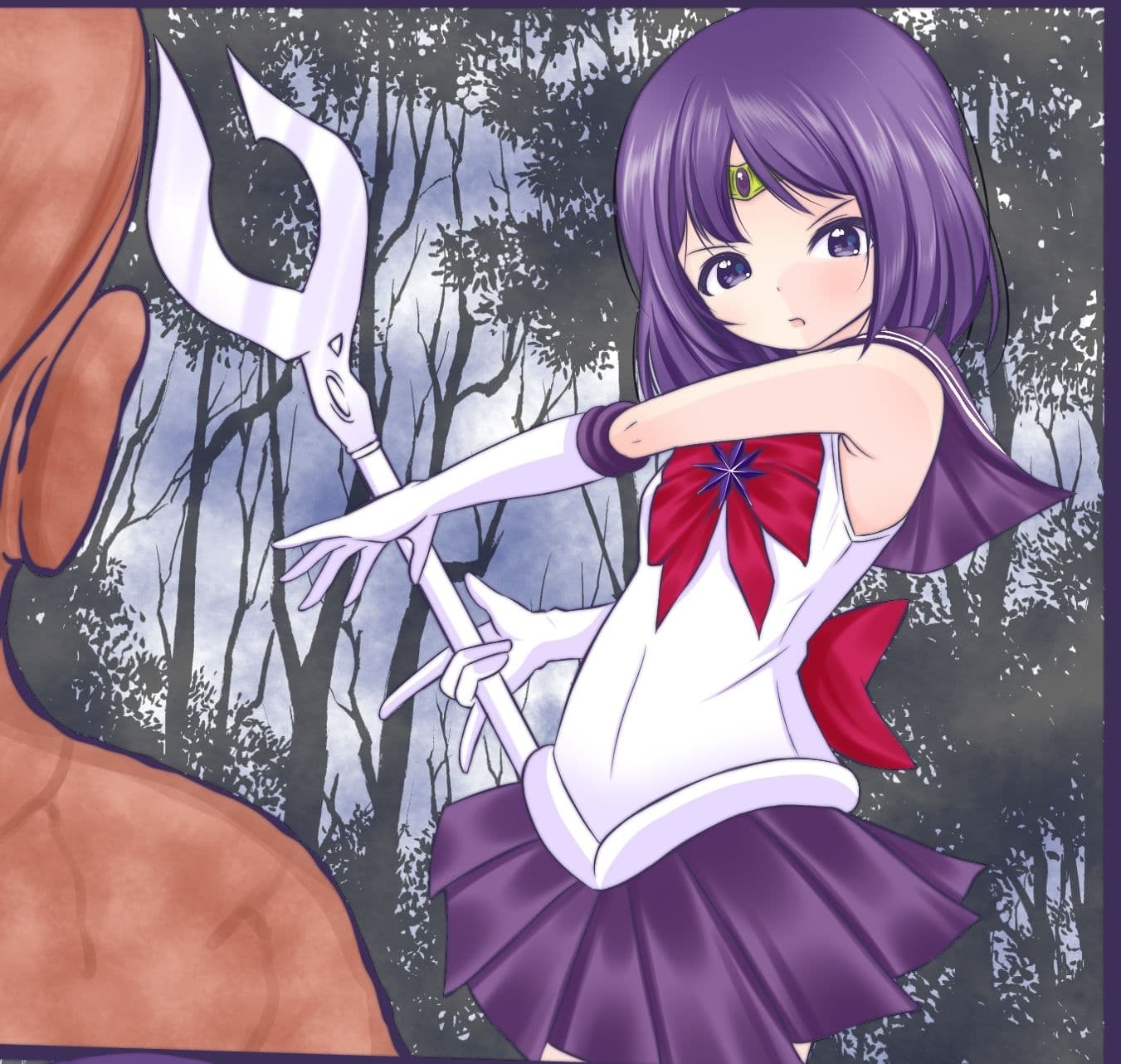 胸を貫かれ瀕死状態の身体を容赦なくレ●プされるセーラ●サターン サンプル 1