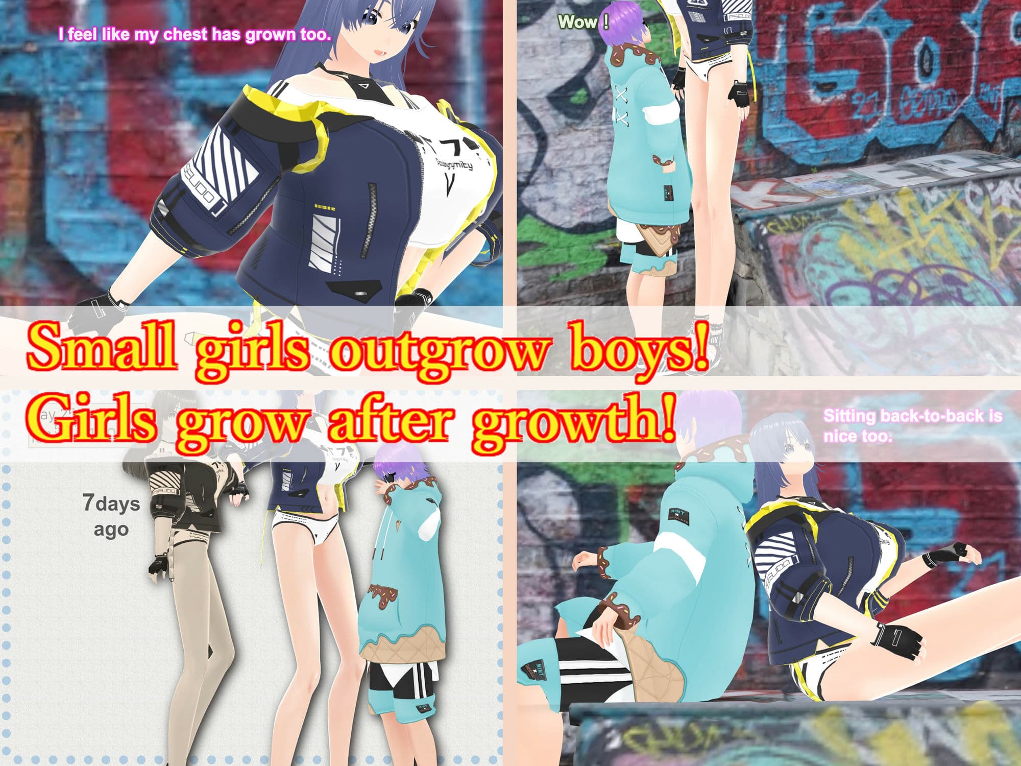 Outgrowing only girls， Overtake boys， Growth sound street culture Arc サンプル 2