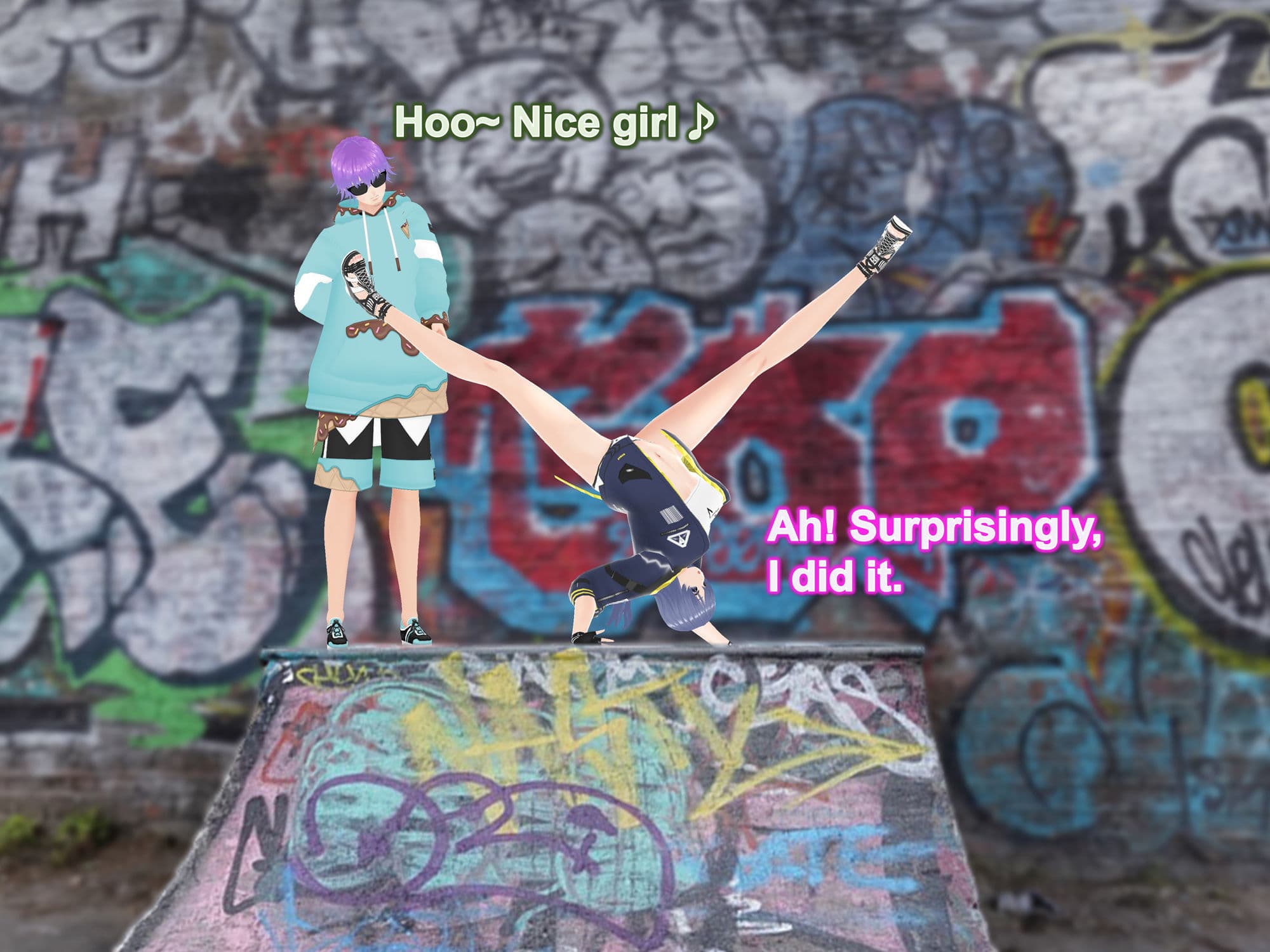 Outgrowing only girls， Overtake boys， Growth sound street culture Arc サンプル 5