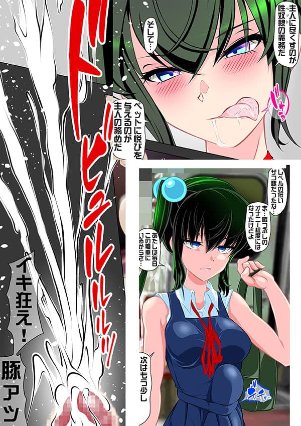 電車で乗り合わせた絶倫ふたなり美少女にオス棒もメス穴もすべて喰い尽くされた僕 サンプル 7
