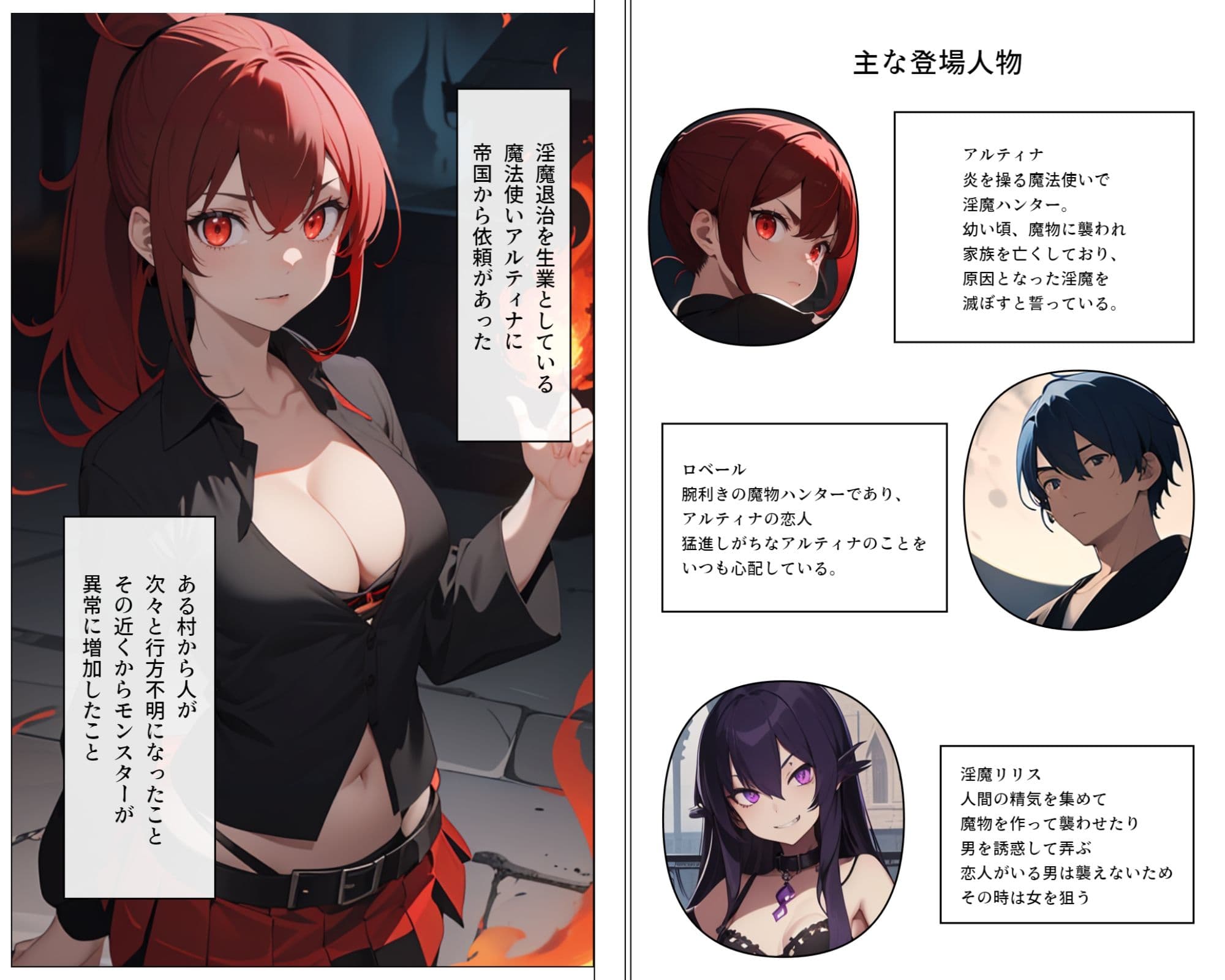 淫魔ハンターアルティナ、淫辱の罠 サンプル 1