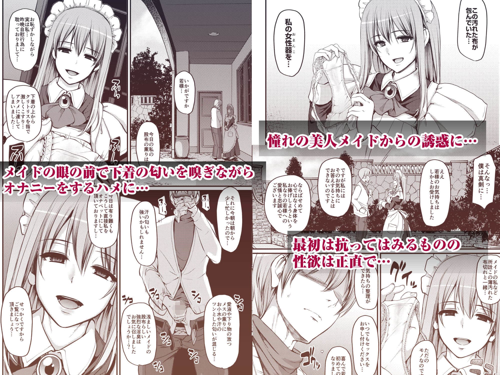 淫靡に薫るメイドの花弁が僕を今宵も狂わせる。 サンプル 3