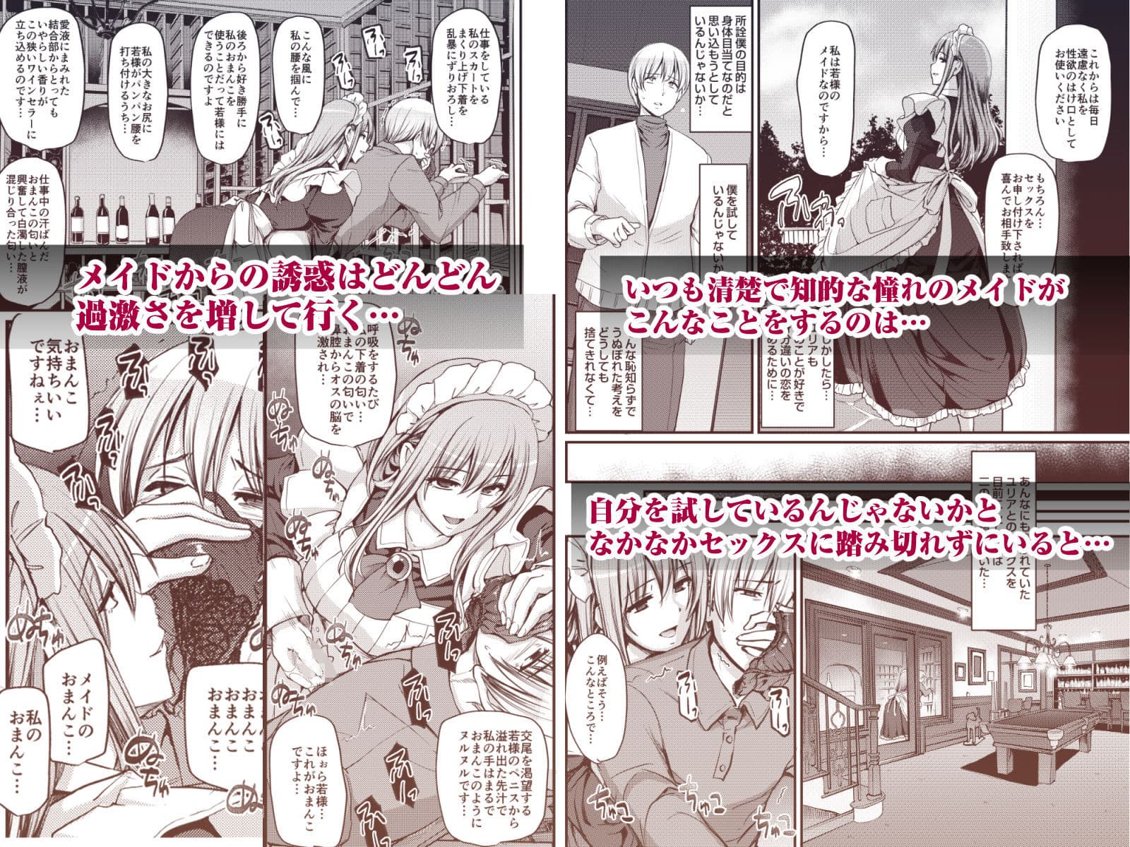淫靡に薫るメイドの花弁が僕を今宵も狂わせる。 サンプル 5