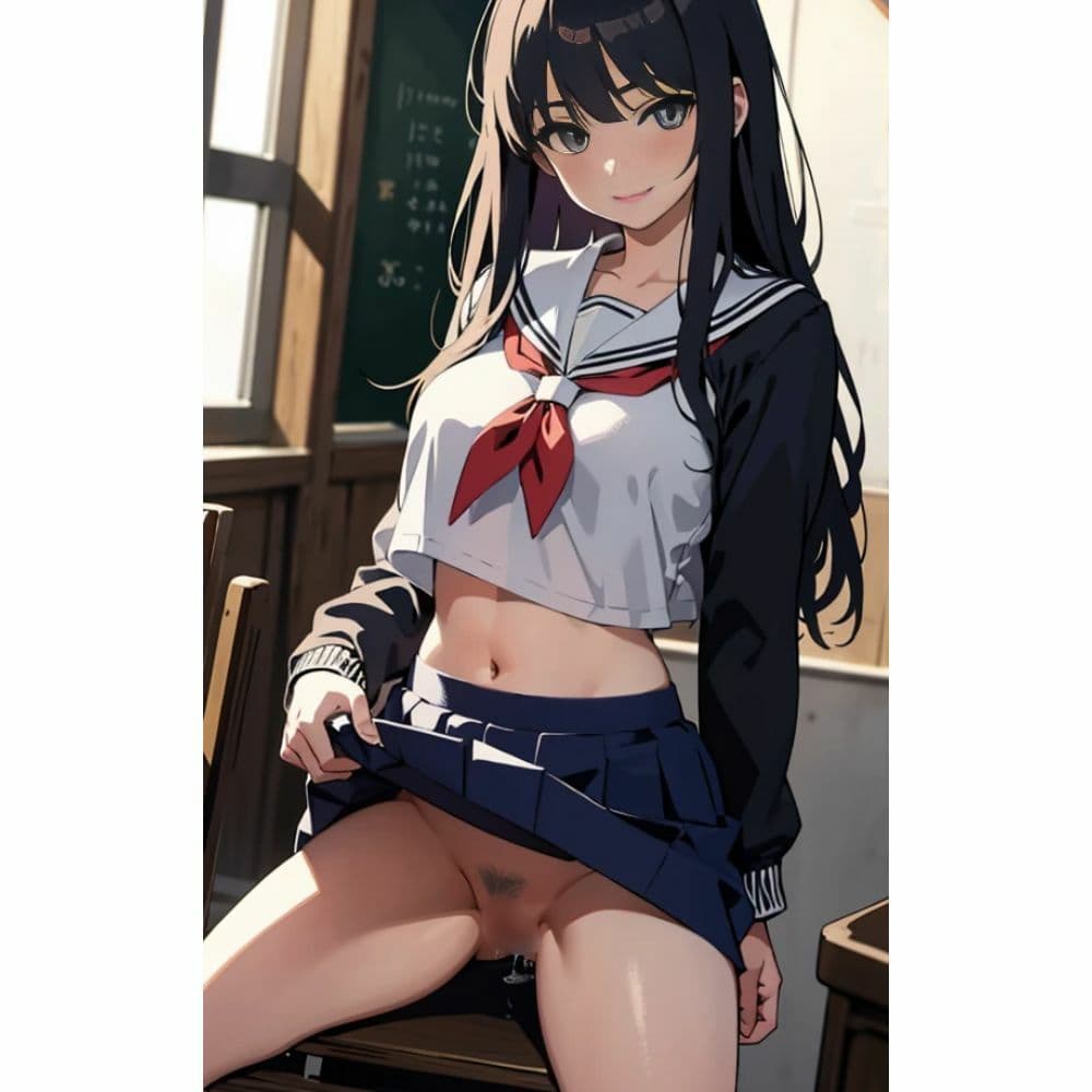 美少女のノーパンパンチラ サンプル 1