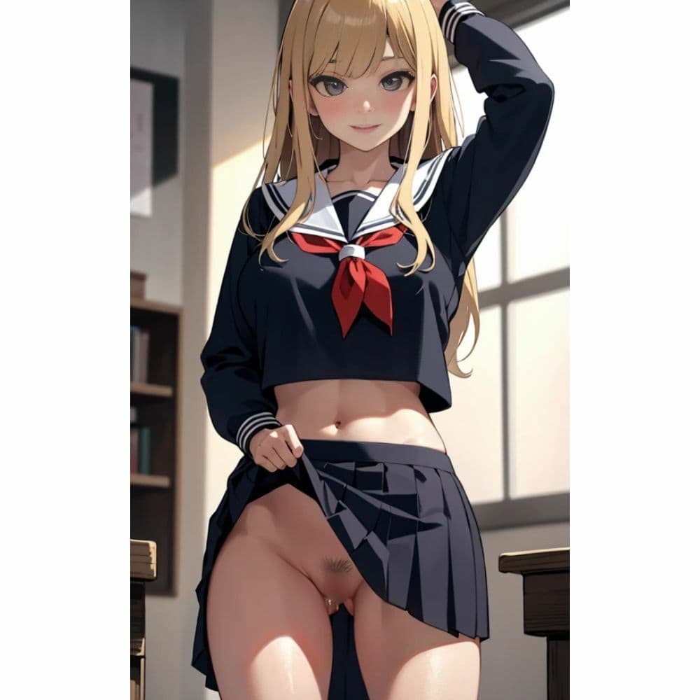 美少女のノーパンパンチラ サンプル 7