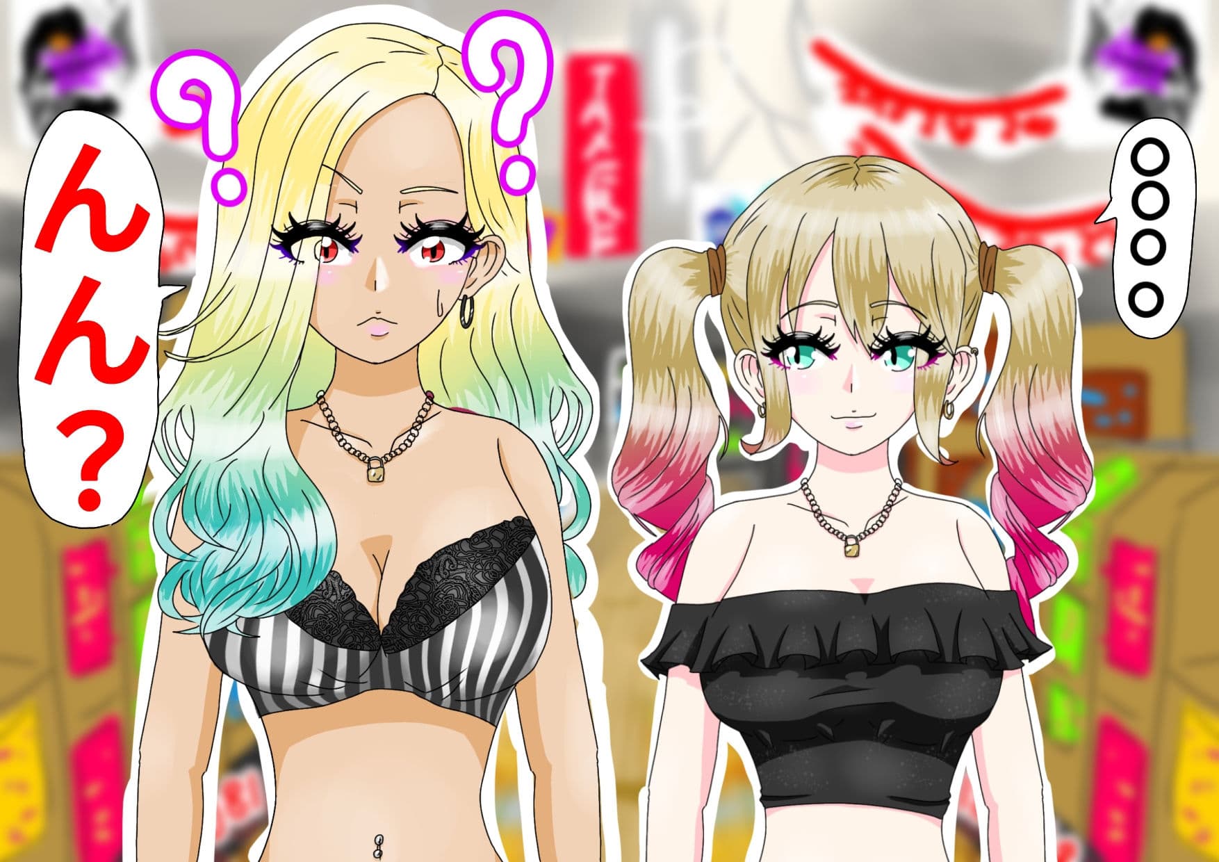 ギャル3人時間停止強●【レズ】 サンプル 3