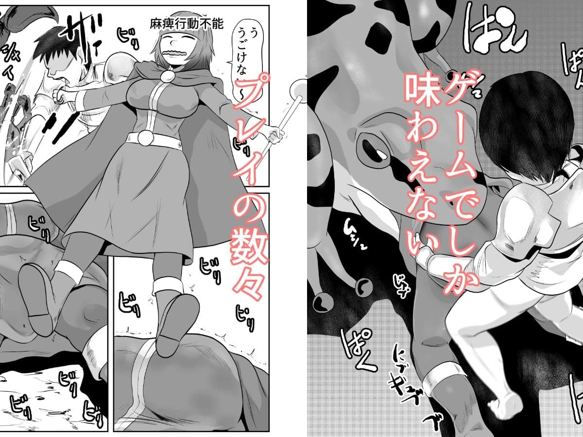 NPC姦ゲームの世界で胸の大きな僧侶を仲間にしてエッチなことをしちゃうぞ サンプル 5