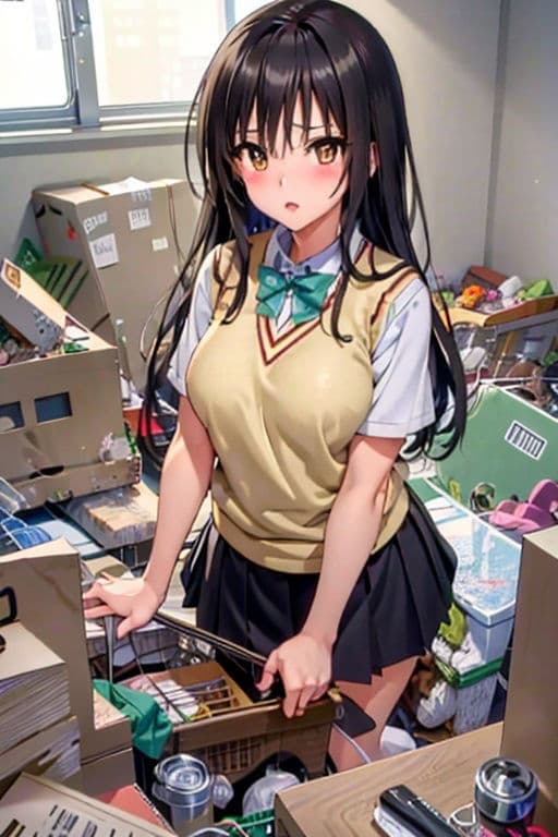 ゴミ部屋に監禁され処女と初アナルを奪われた巨乳女子〇生 ゆい サンプル 2