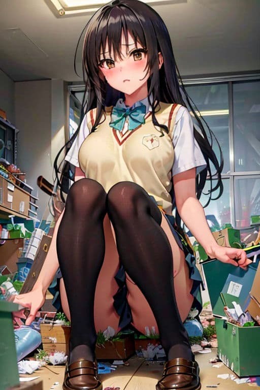 ゴミ部屋に監禁され処女と初アナルを奪われた巨乳女子〇生 ゆい サンプル 3