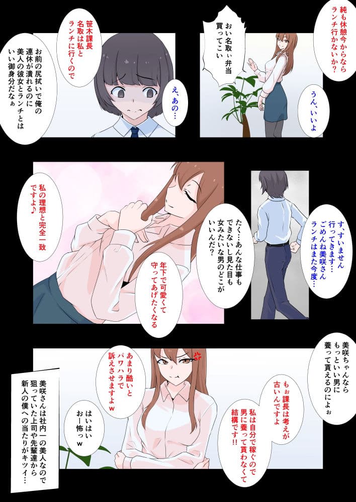 大嫌いな上司に出張先の相部屋でメス堕ちさせられた僕 サンプル 3