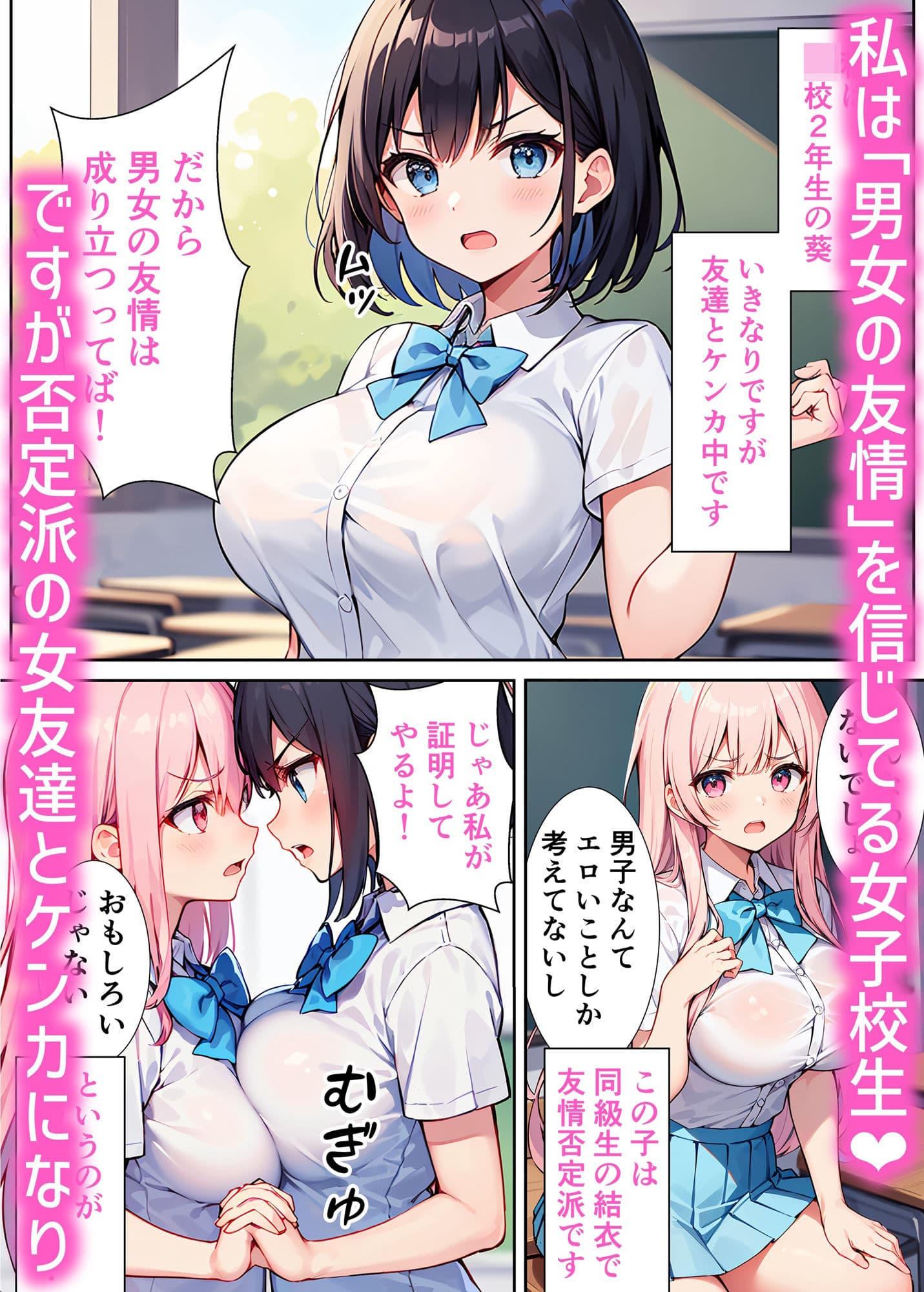 無自覚巨乳親友がドスケベエッチにハマるまで サンプル 1