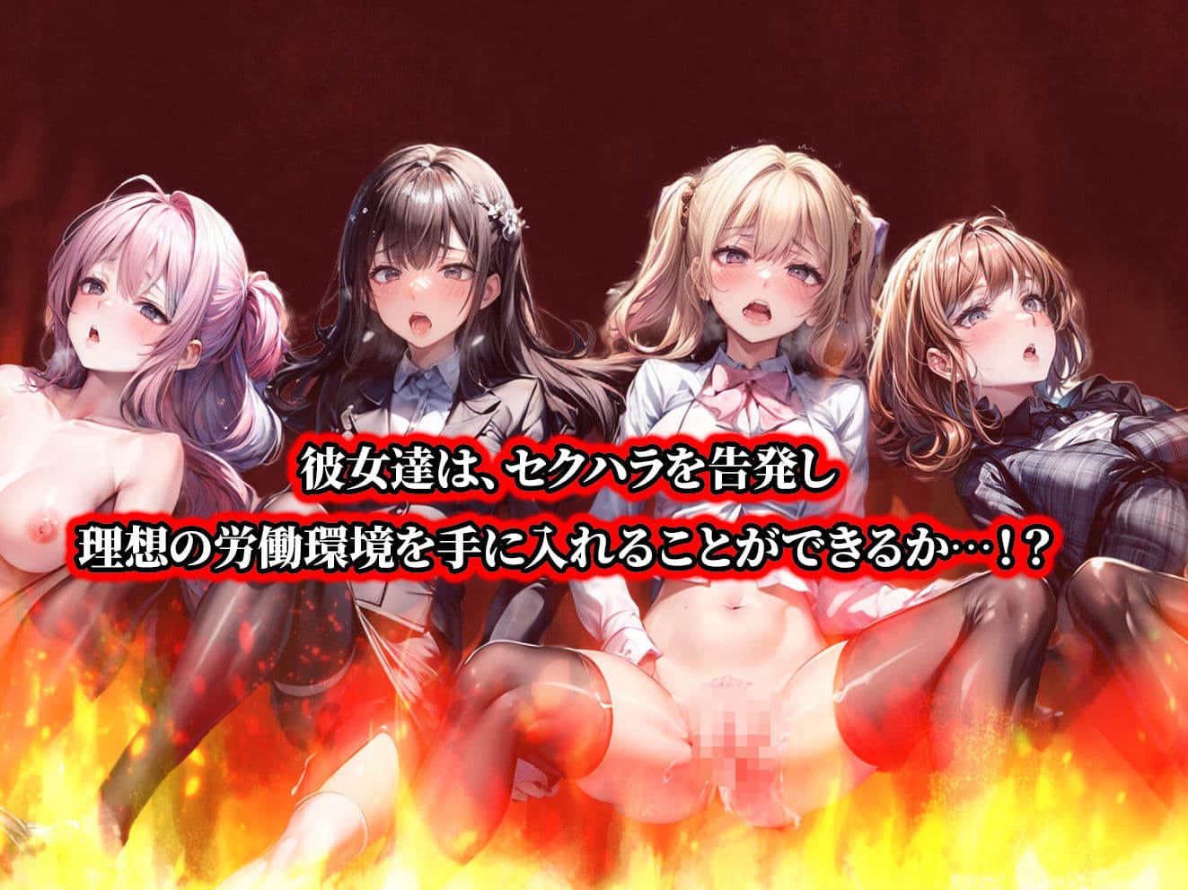 負けたら即中出しセックス セクハラを告発した結果、社員全員に●された5人のOLの話【セリフ付き】 サンプル 6