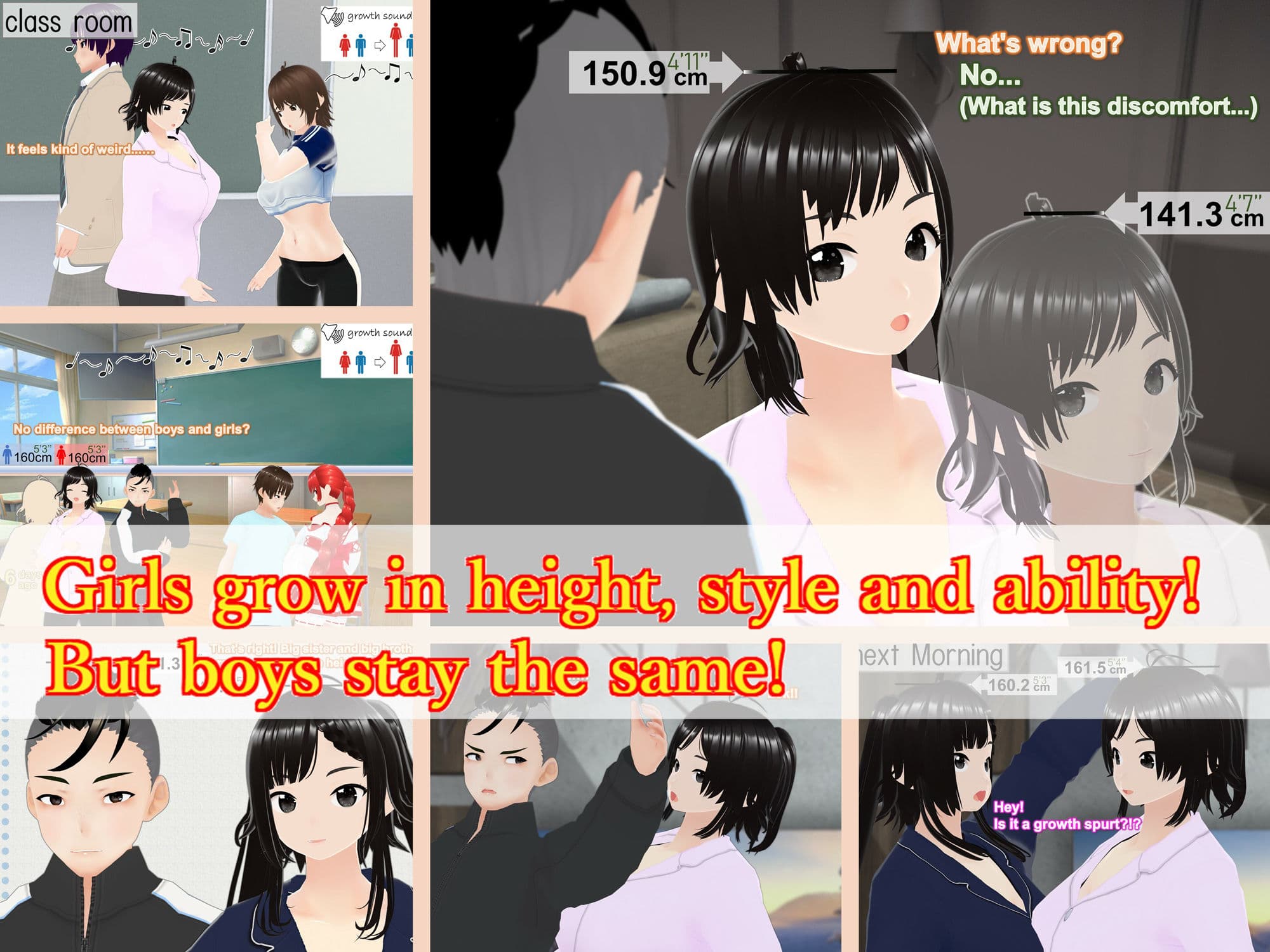 Outgrowing only girls, Overtake boys, Growth sound. Sisters’ Ascent Arc サンプル 1