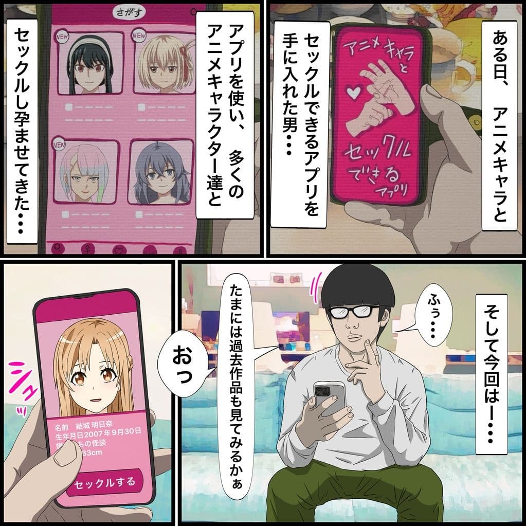 アニメキャラとセックルできるアプリ14、アスナ編 サンプル 1
