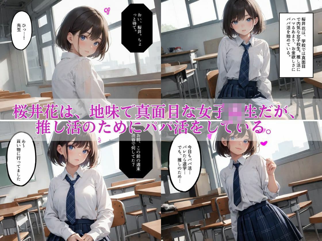 パパ活JK分からせ教室【AIマンガ＋画像集】 サンプル 1