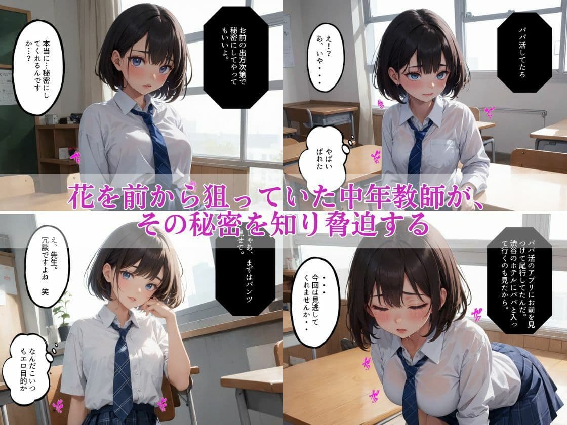 パパ活JK分からせ教室【AIマンガ＋画像集】 サンプル 2