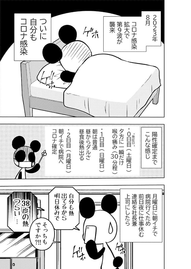 コロナウイルスと過ごす日常〜コロナになったよ記録〜 サンプル 2