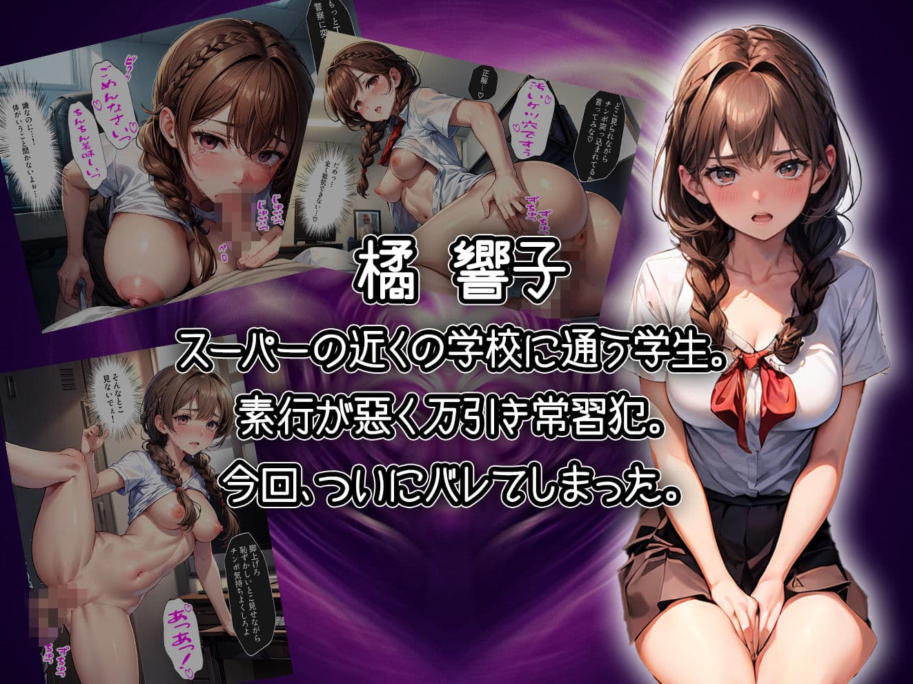 催●発情アプリで万引き女3人を中出し調教してぶっ壊してやった話【セリフ付き】 サンプル 2