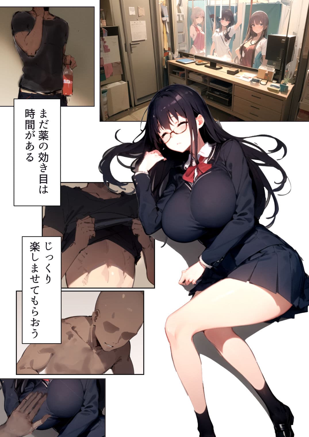 巨乳で内気な女子校生を襲ったつもりが逆に襲われちゃう話 サンプル 1