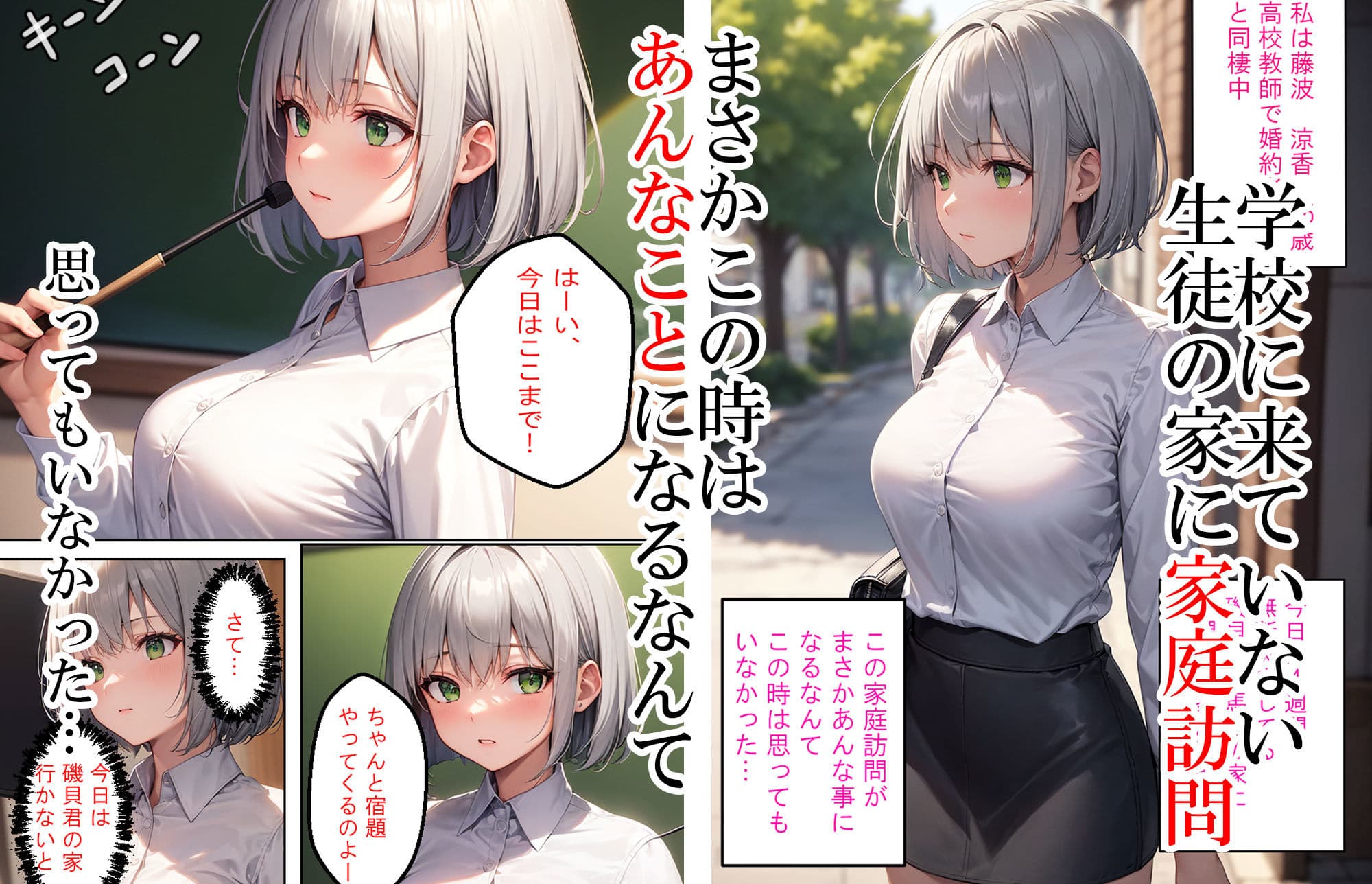 4週間学校に行ってなかったら担任教師と同級生2人とエッチできちゃった サンプル 1