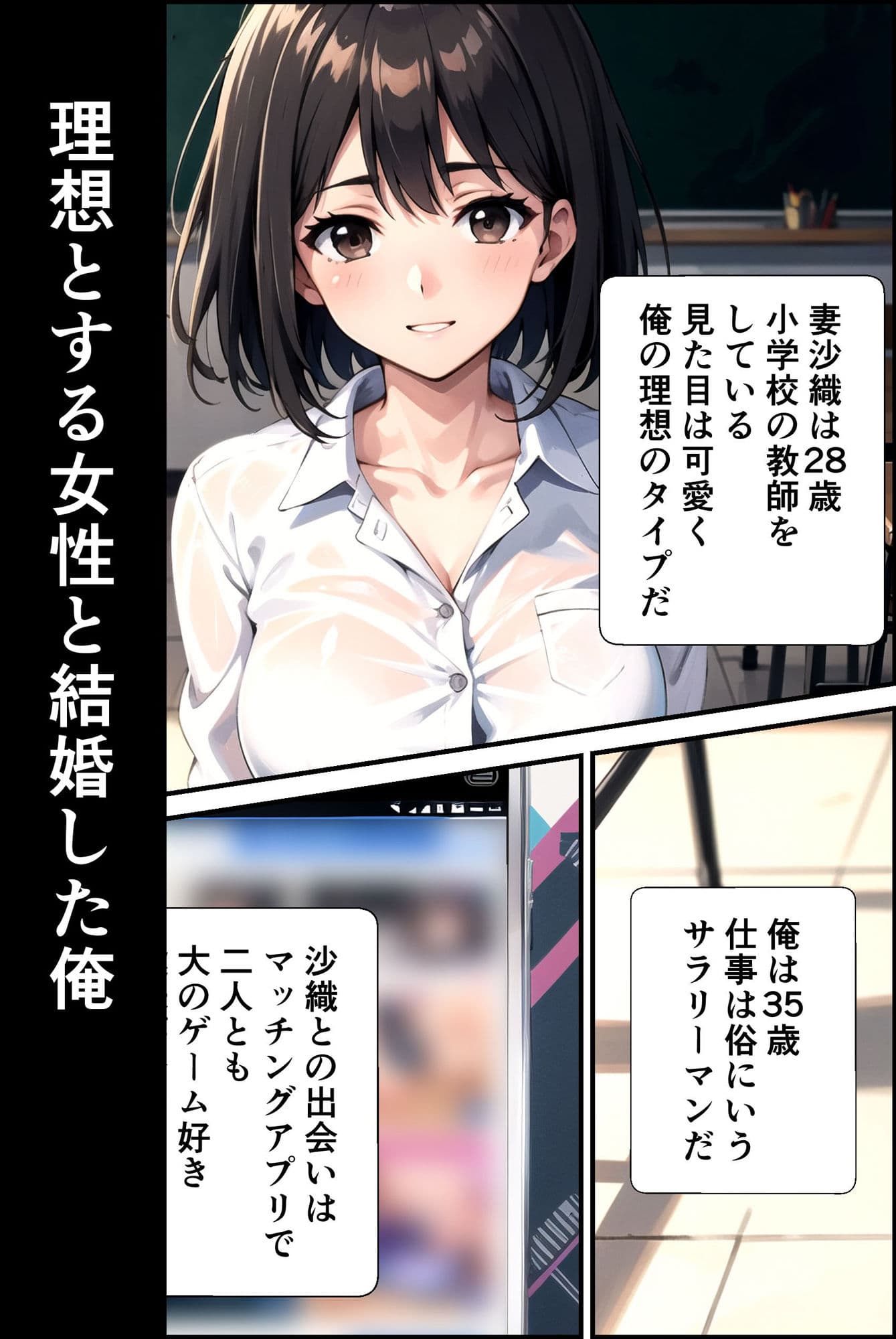 ベテラン教師との二人きり下見旅行先で妻が寝取られた サンプル 1