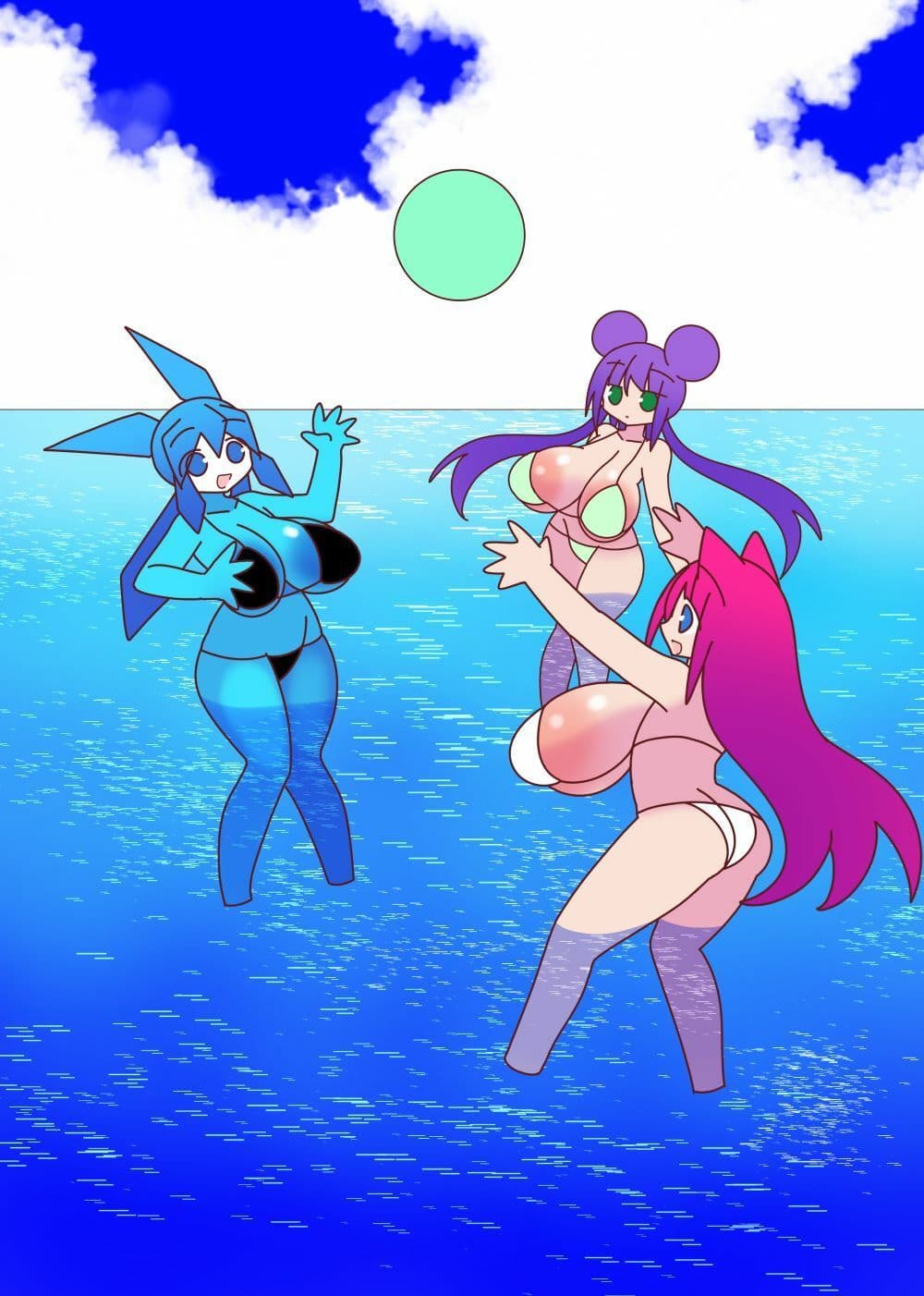 母乳猫娘PUSSYサマースペシャル母乳だ！SEXだ！！合体だ！！！ サンプル 3