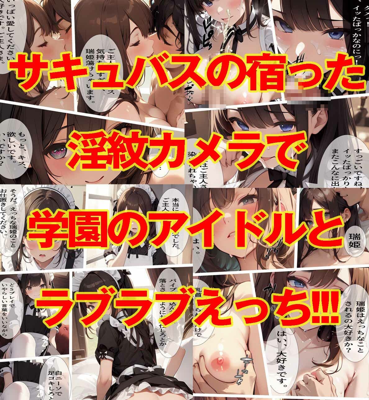 あこがれの先輩とメイド服でえっち サンプル 3