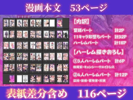 即堕ちボタンでわからせハーレム〜異世界おまん娘inザコまん〜 サンプル 9