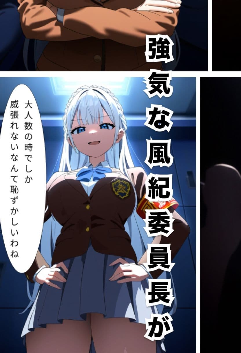 【完全敗北】強気な風紀委員長 サンプル 1
